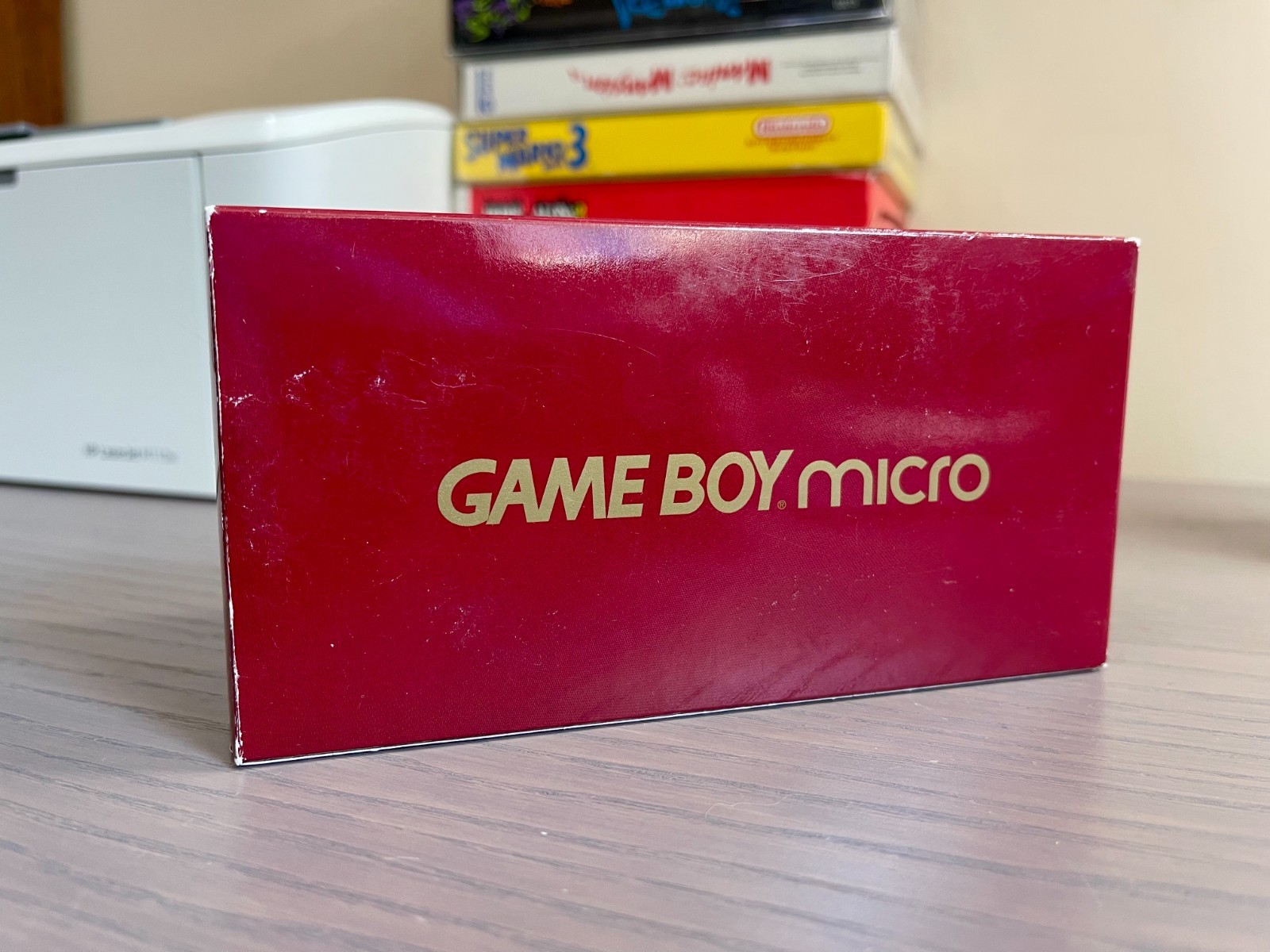 Nintendo Game Boy Micro Mario 20th Anniversary Famicom Edition Complete CIB JP