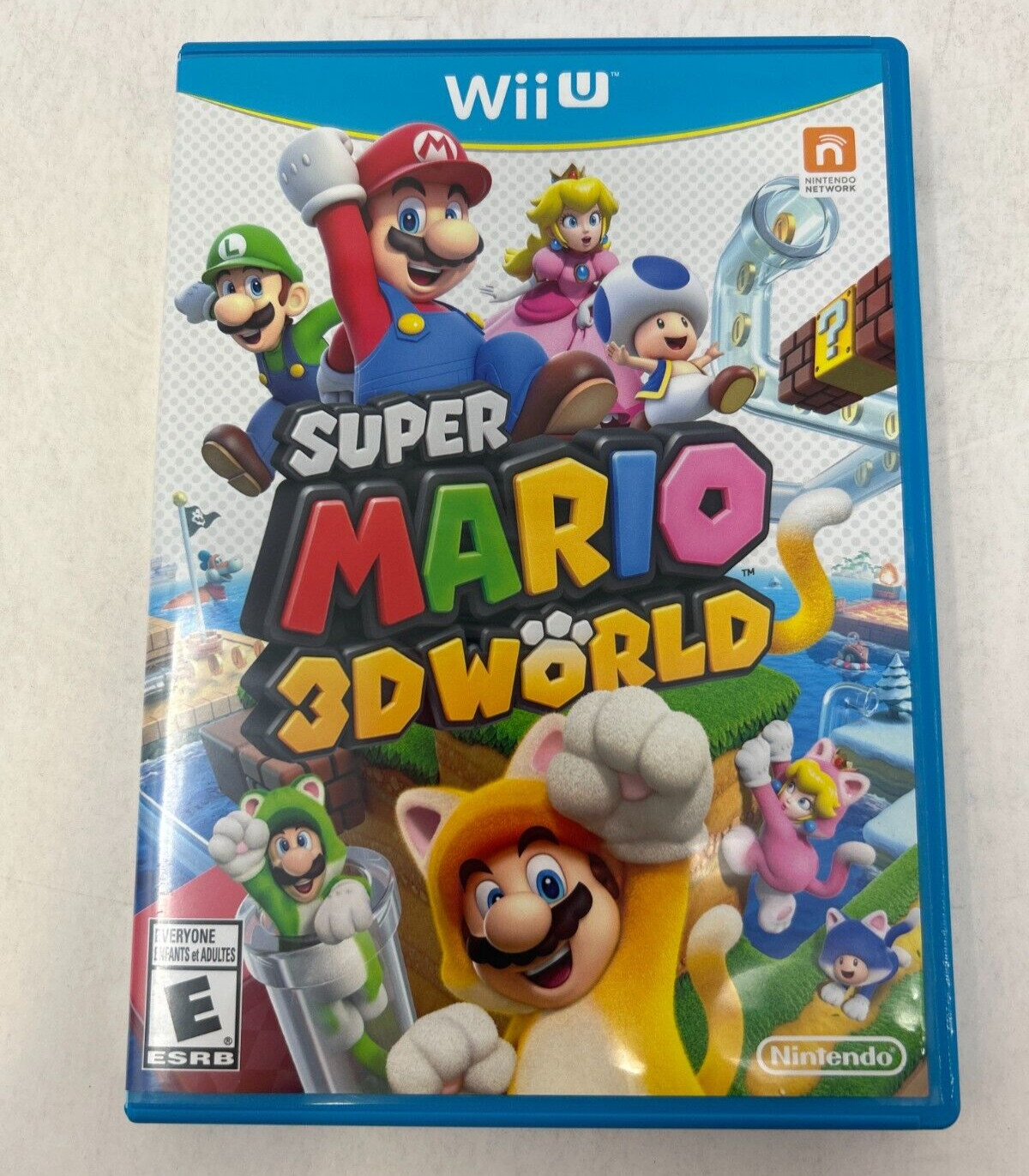Case and Manual Only NO GAME Super Mario 3D World Nintendo Wii U Authentic