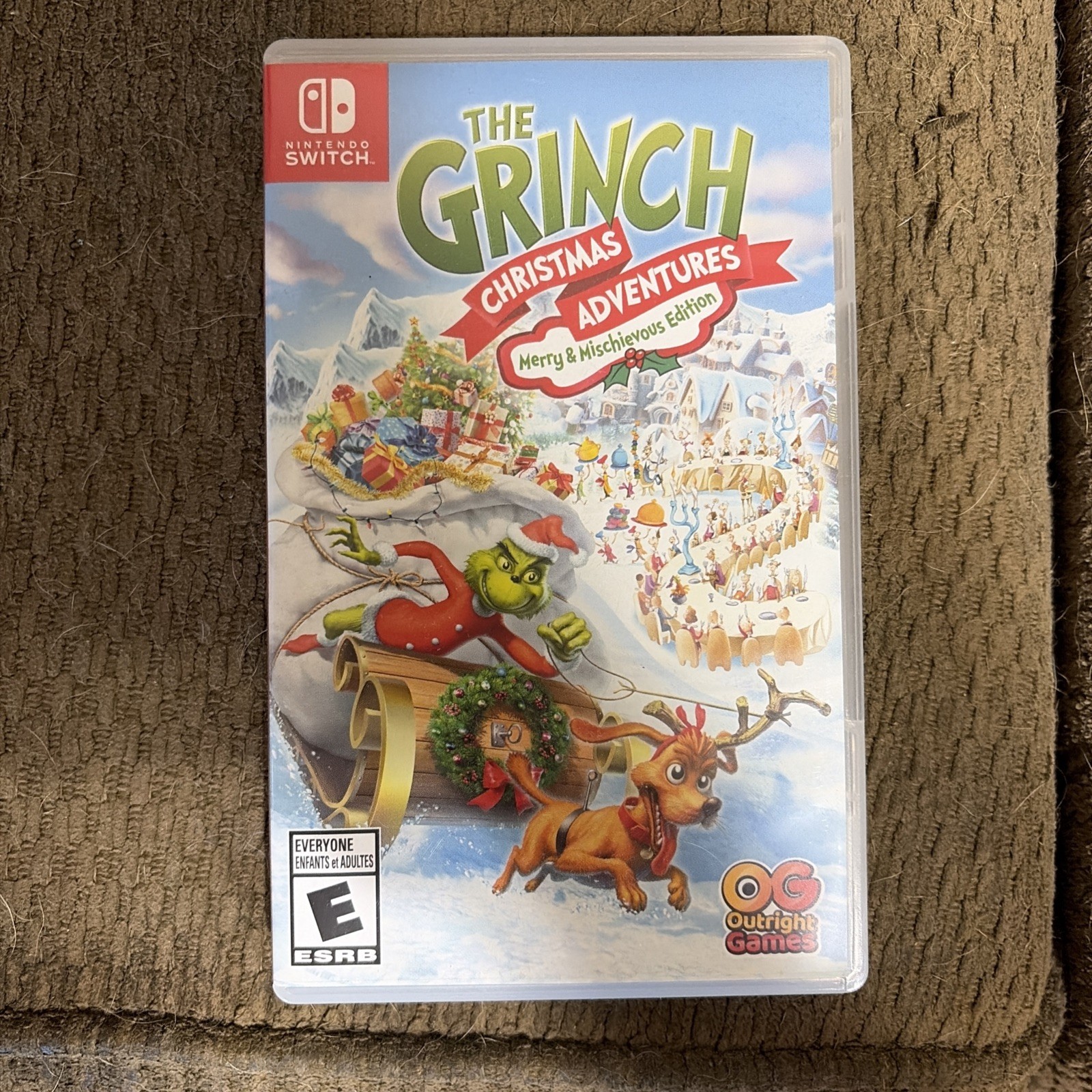 Nintendo Switch with Blue & Red Joy-Con 2 Games Rudolf Grinch