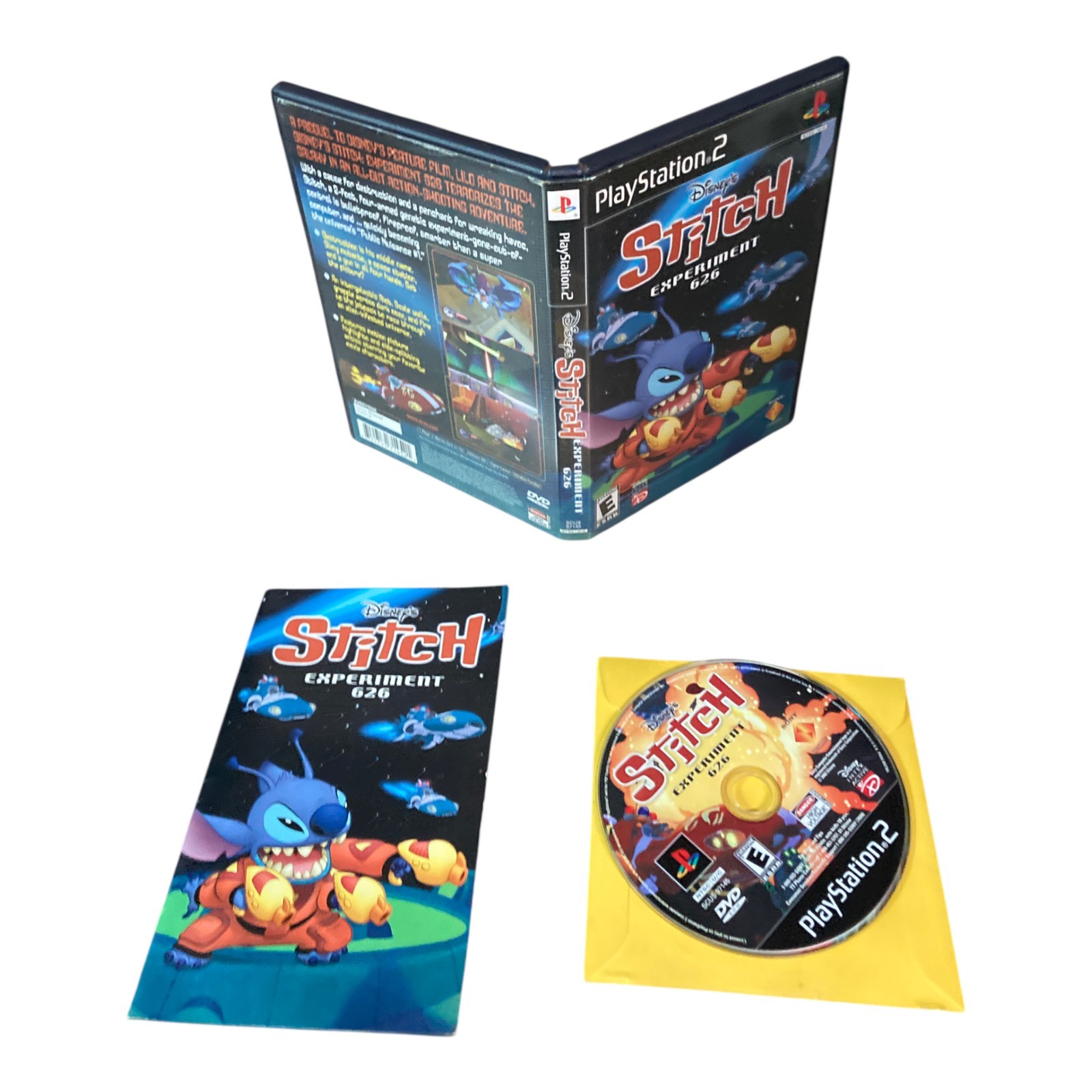 Sony PlayStation 2 PS2 CIB COMPLETE TESTED Disney’s Stitch: Experiment 626 BL
