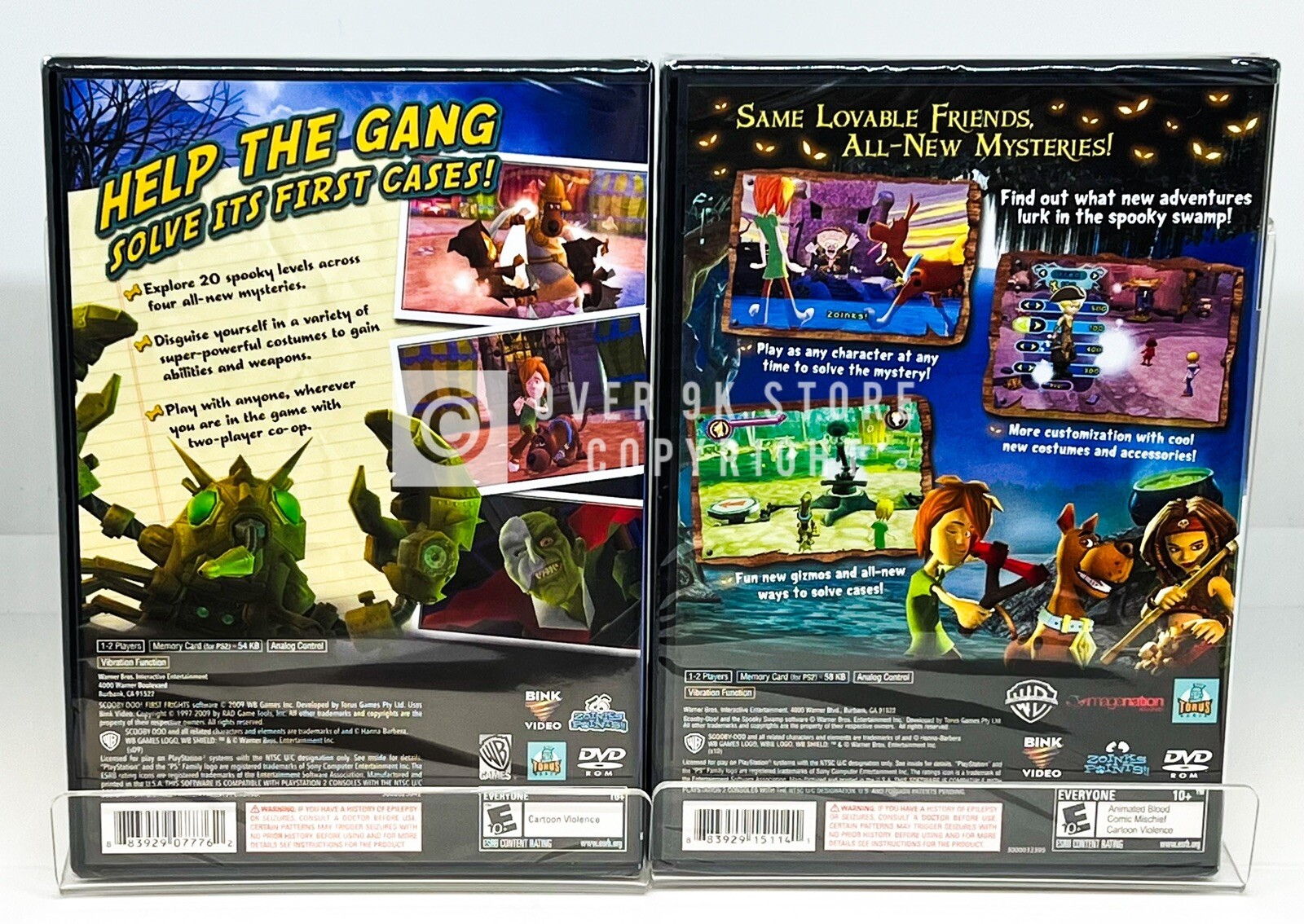 Scooby Doo! First Frights + Scooby Doo! And The Spooky Swamp – PS2 – New