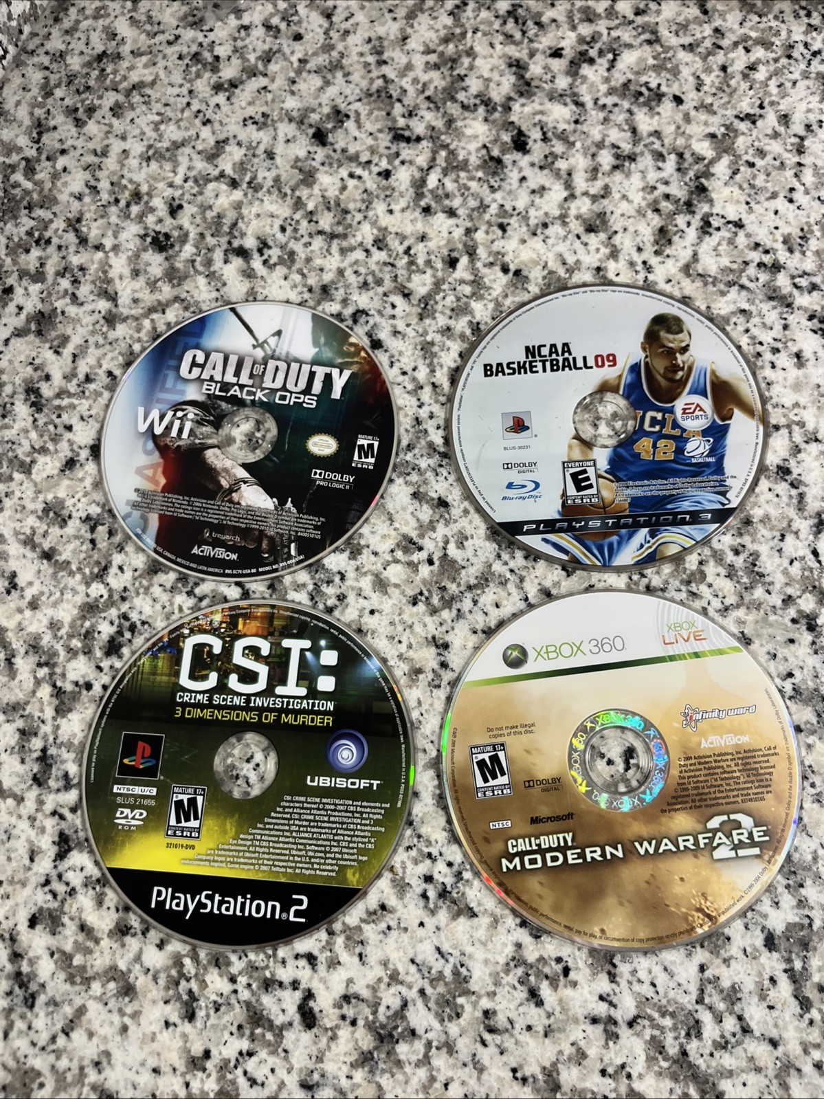 Lot of 60 Xbox 360 Nintendo Games – Heavily Scratched For Resurfacing