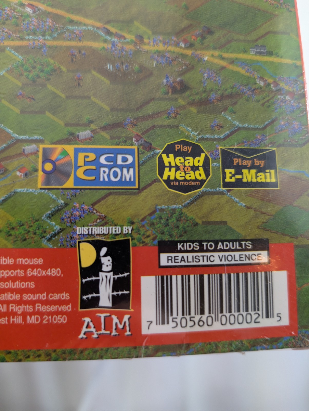 Battleground 2: Gettysburg PC CD American Civil War Strategy Game Windows