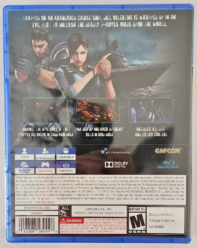 Resident Evil: Revelations PS4 Brand New (2017 Survival Horror)