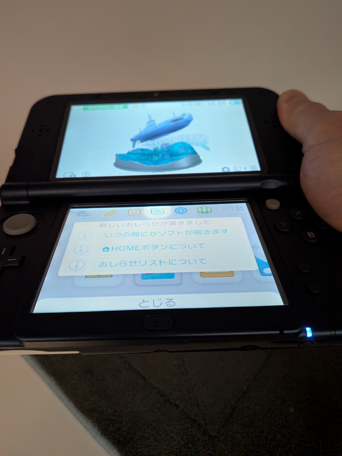 【Excellent5】Nintendo NEW 3DS LL XL Blue Handheld Used Game Console From Japan