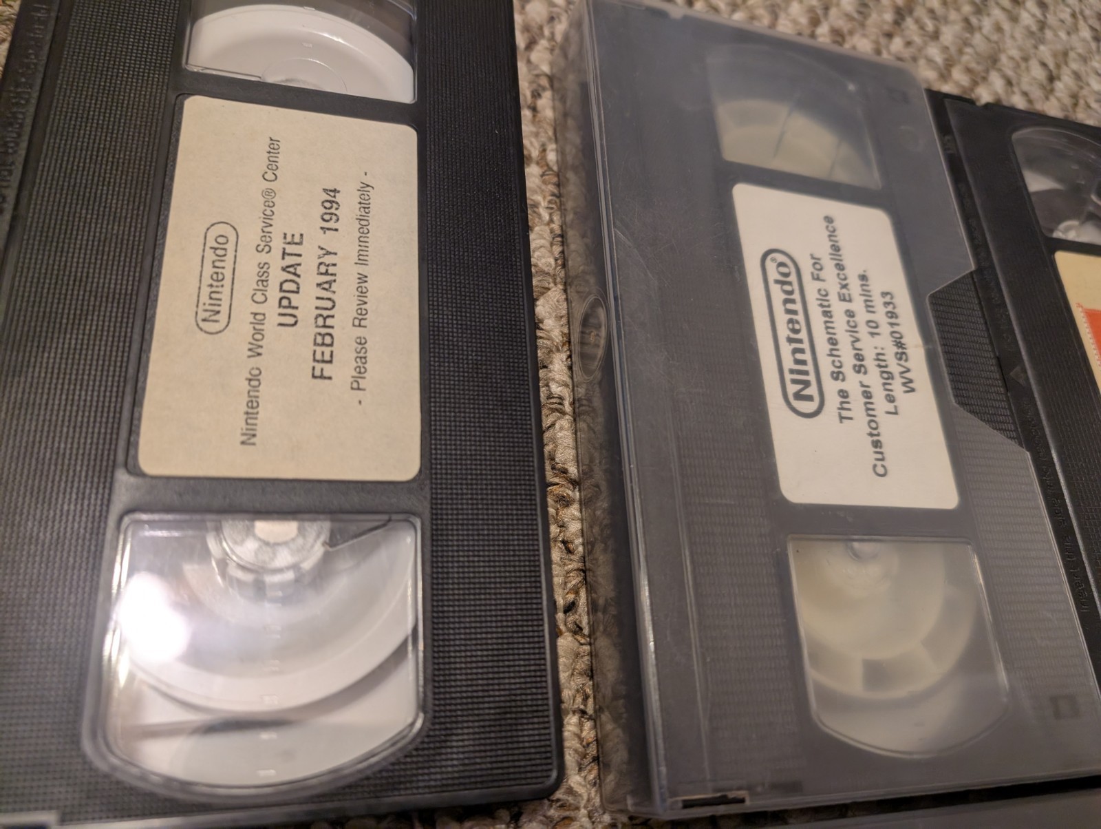 VHS Tape Lot Promo Demo Store Company Rare Dev SNES Nintendo Sony Sega Internal