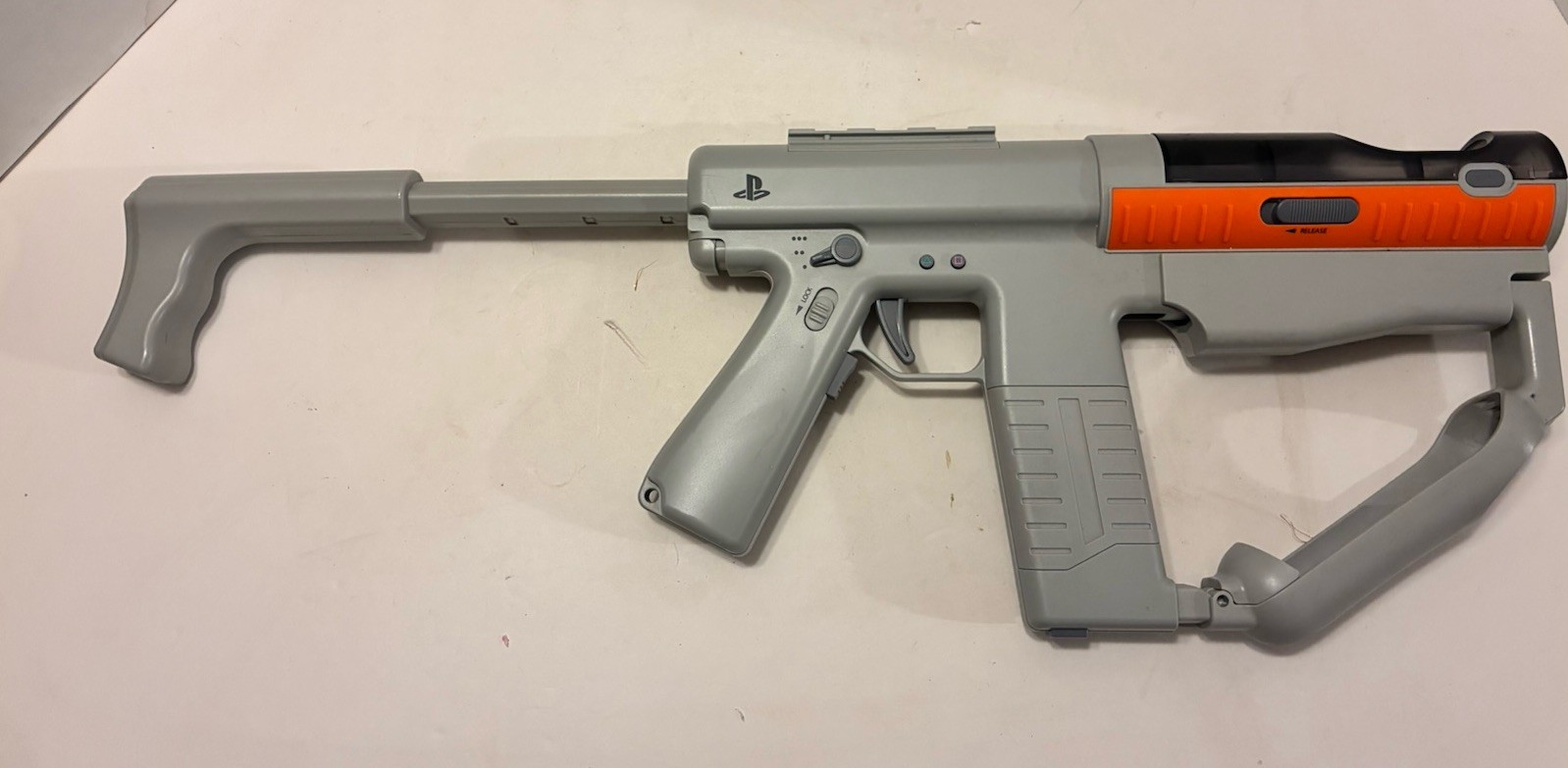 PlayStation Move Sharp Shooter Gun Controller Gray Orange Black for PS3