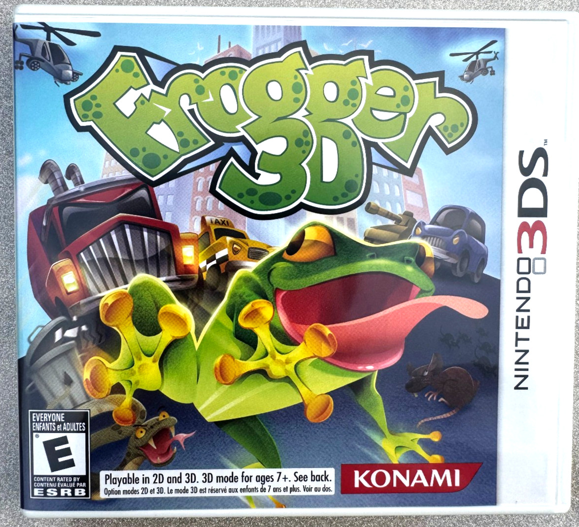 Frogger 3D (Nintendo 3DS, 2011) Konami – COMPLETE CIB – Tested Working
