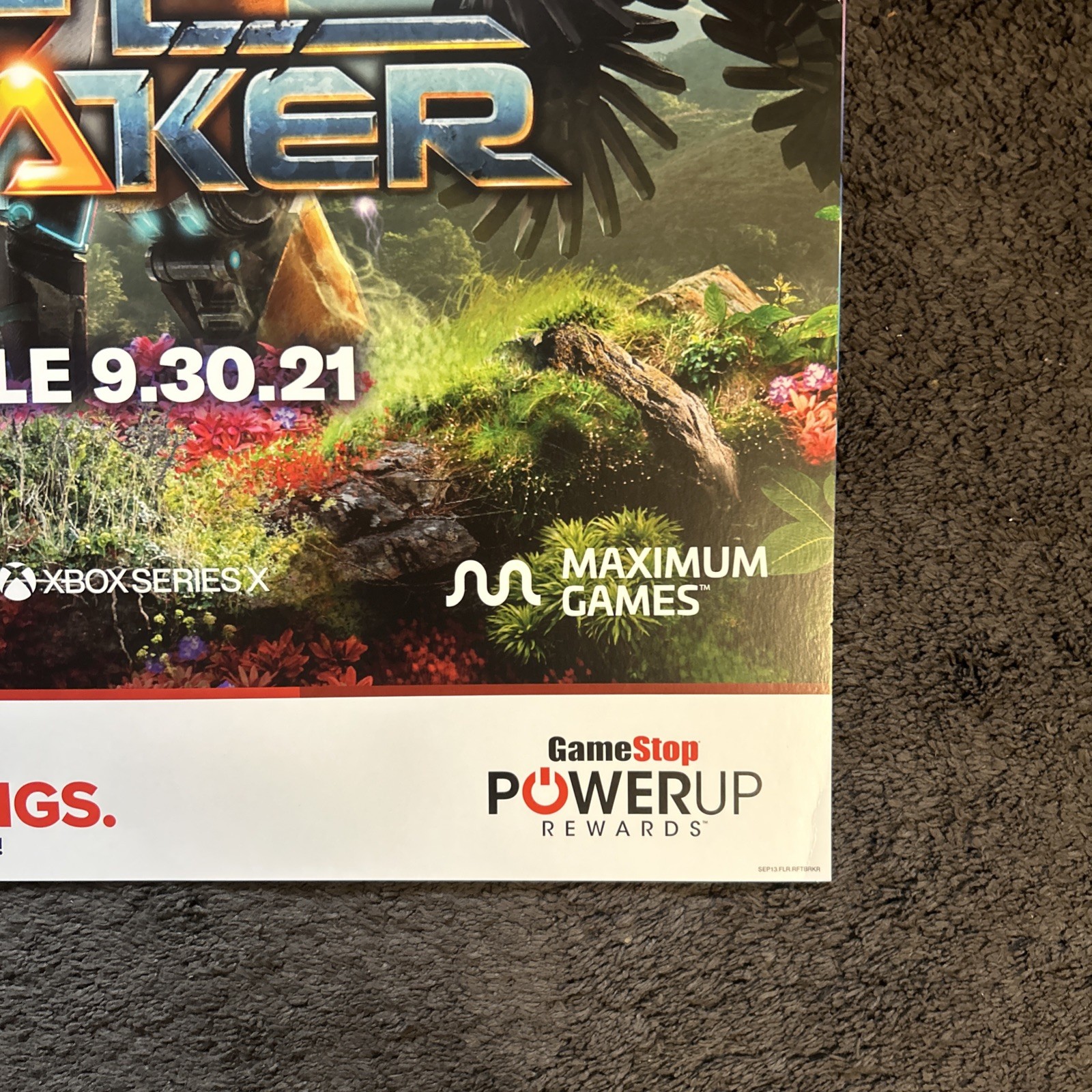 The Rift Breaker GameStop Promo Poster PS5 Xbox Series X 28 x 22