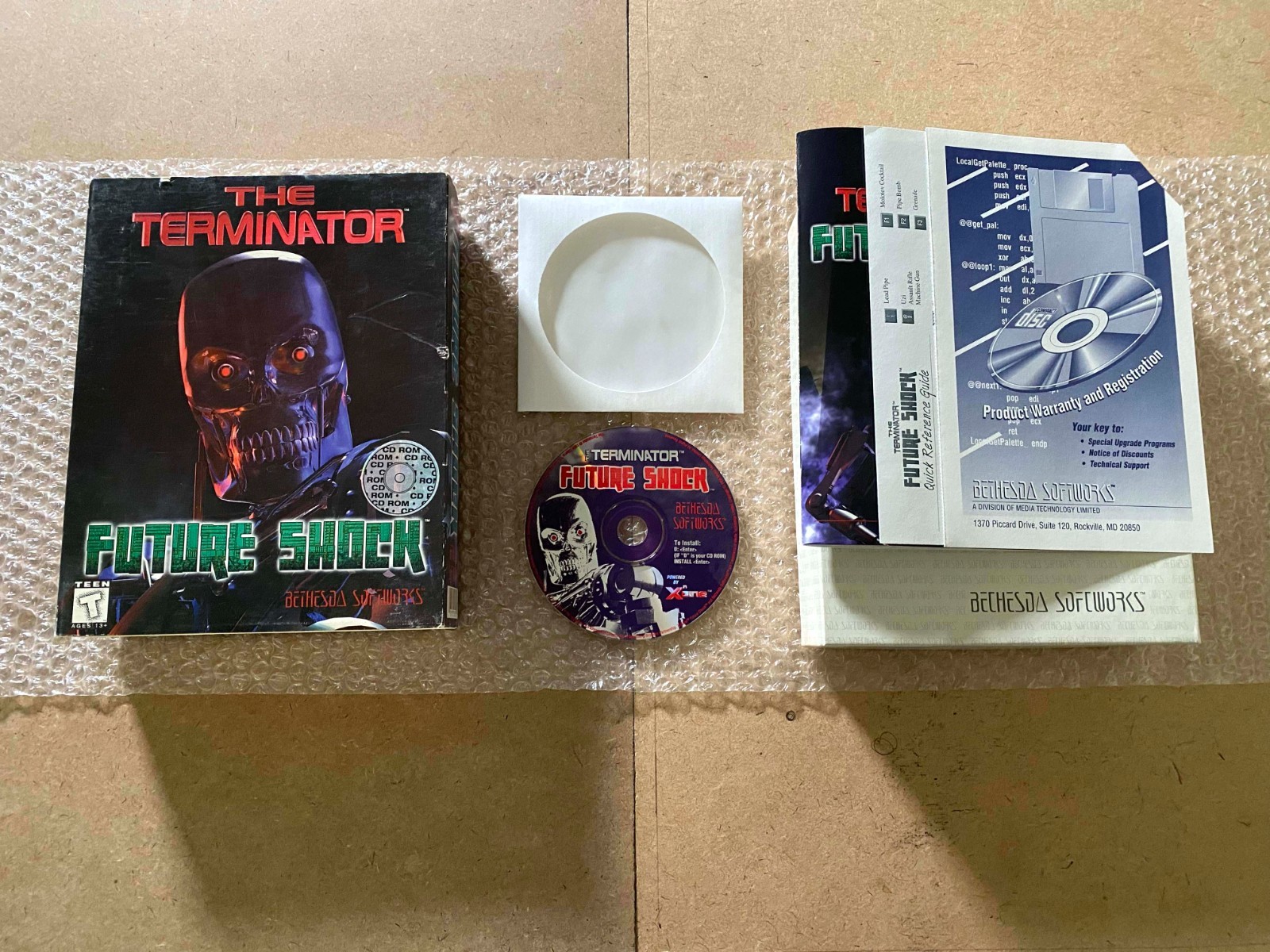 The Terminator: Future Shock (Big Box T-Teen) (PC CD-ROM, 1995) – COMPLETE / CIB