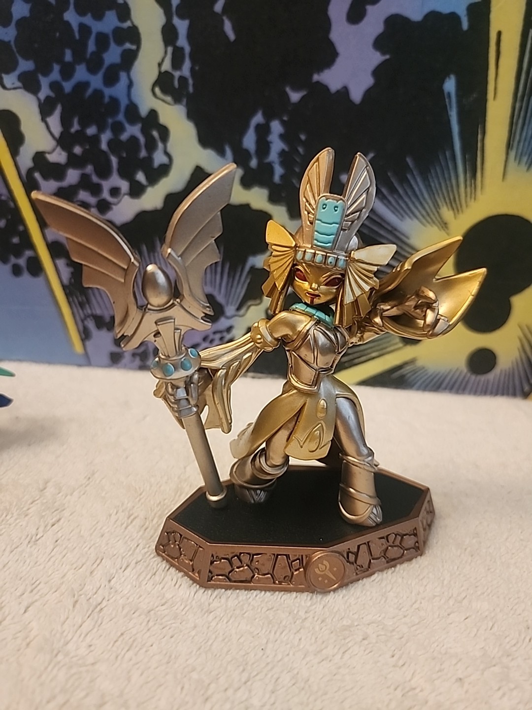 Skylanders Lot of 5 GOLDEN QUEEN Stealth Elf Dark Ninja Flameslinger Activision