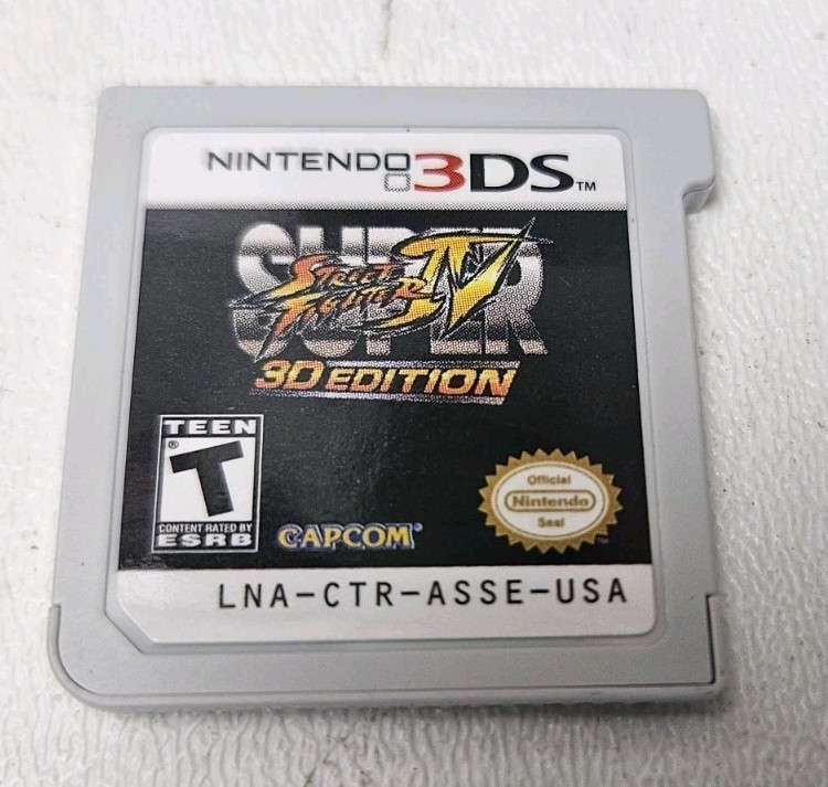 Super Street Fighter IV – Lenticular Slip – 3D Edition (Nintendo 3DS, 2011) CIB