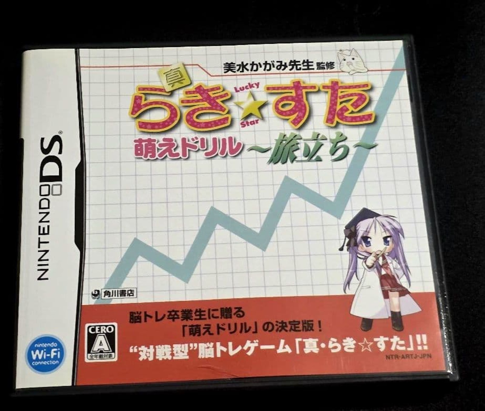 Lucky Star Moe Drill DX Pack Limited Edition Tabidachi Nintendo DS 2007 Used