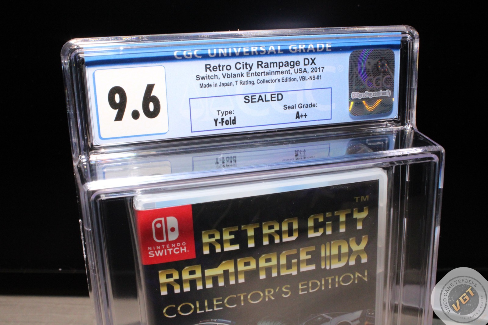 CGC 9.6 A++ Retro City Rampage DX Collector’s Edition Nintendo Switch 2017 NEW!