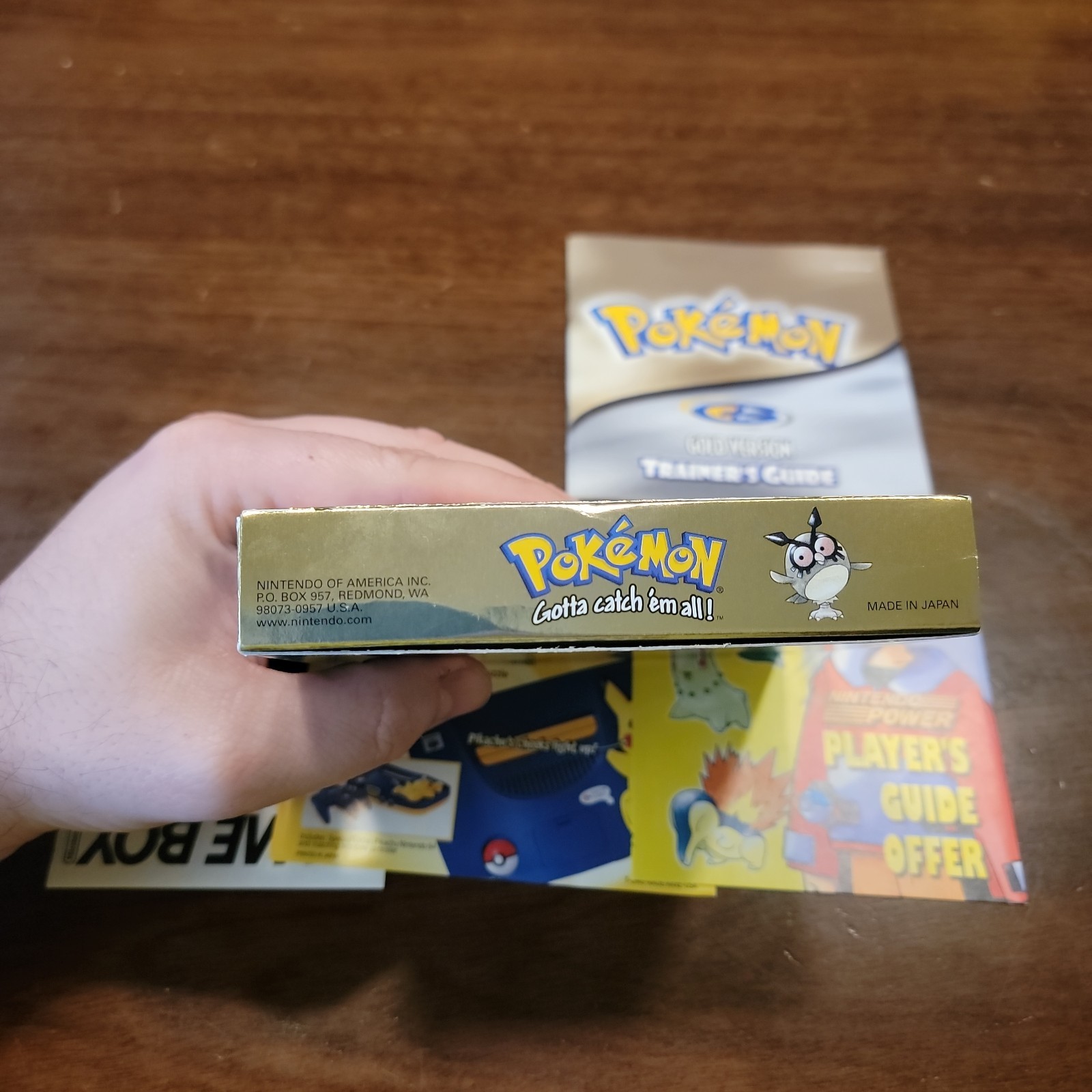 Pokemon Gold Version (Nintendo Game Boy Color) Complete CIB – Tested – Authentic
