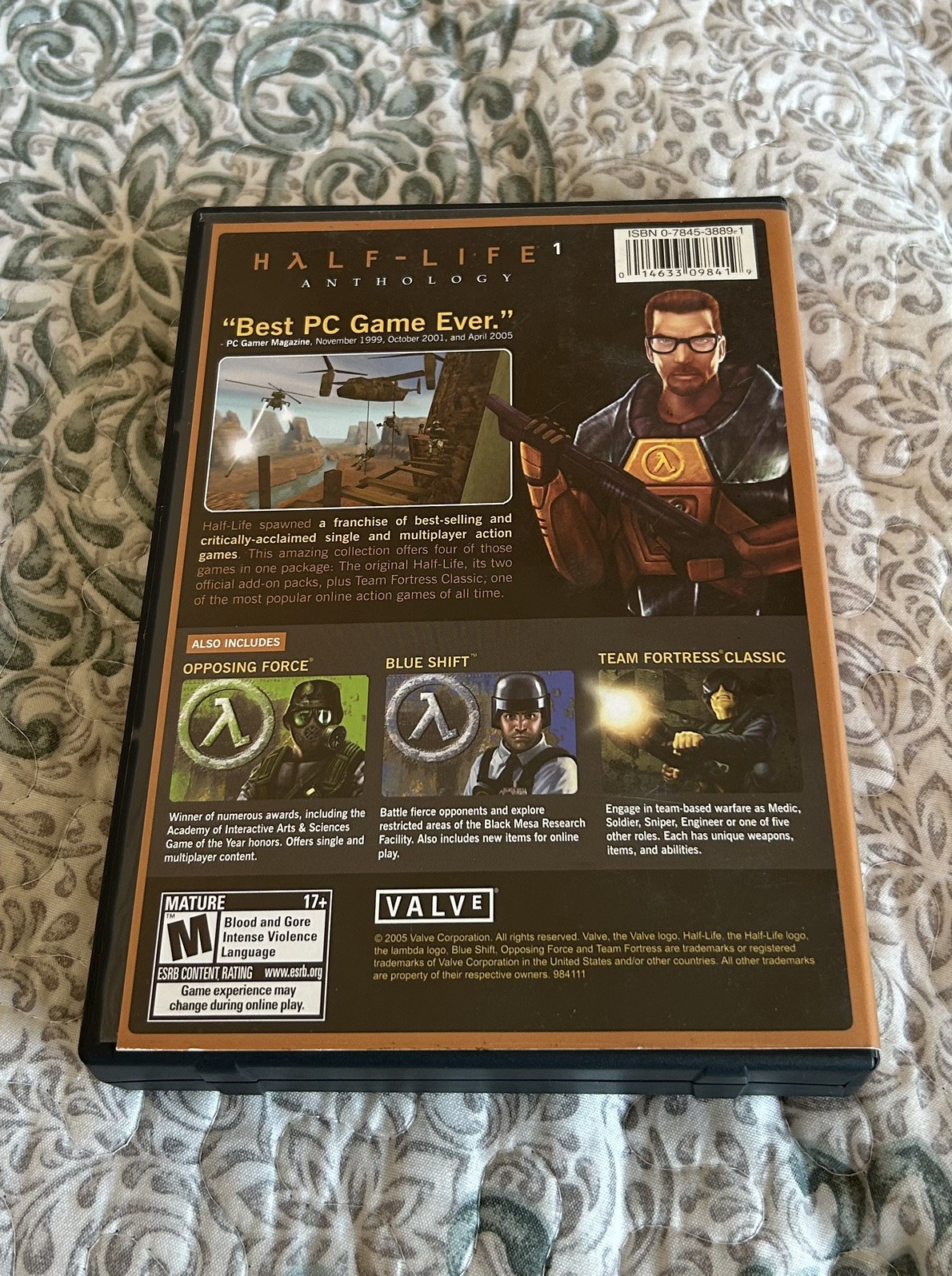Half-Life 1 – Anthology (PC, 2005) + Quick Reference Card and Key