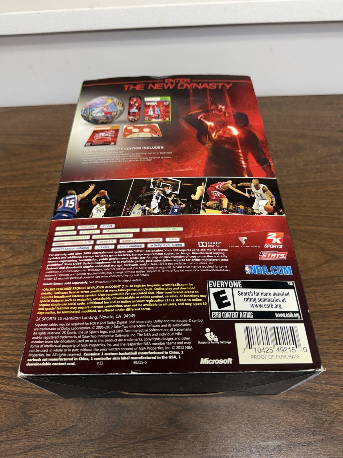 NBA 2K13 Dynasty Edition Xbox 360 Jay-Z Collector Box Basketball Headphones Only
