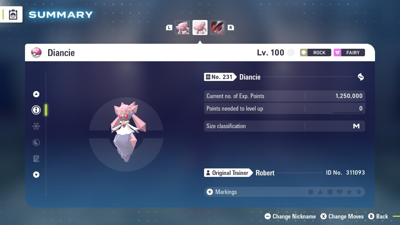 Pokemon Legends ZA 💥 6IV Normal Mythical Diancie💥Fast 🚀Adamant Stat Nature