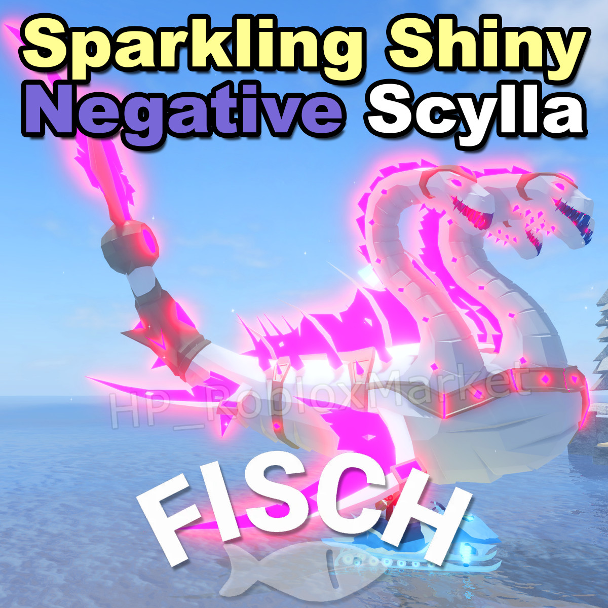 🐟 **Sparkling Shiny NEGATIVE Scylla** | FAST DELIVERY⚡- Fisch