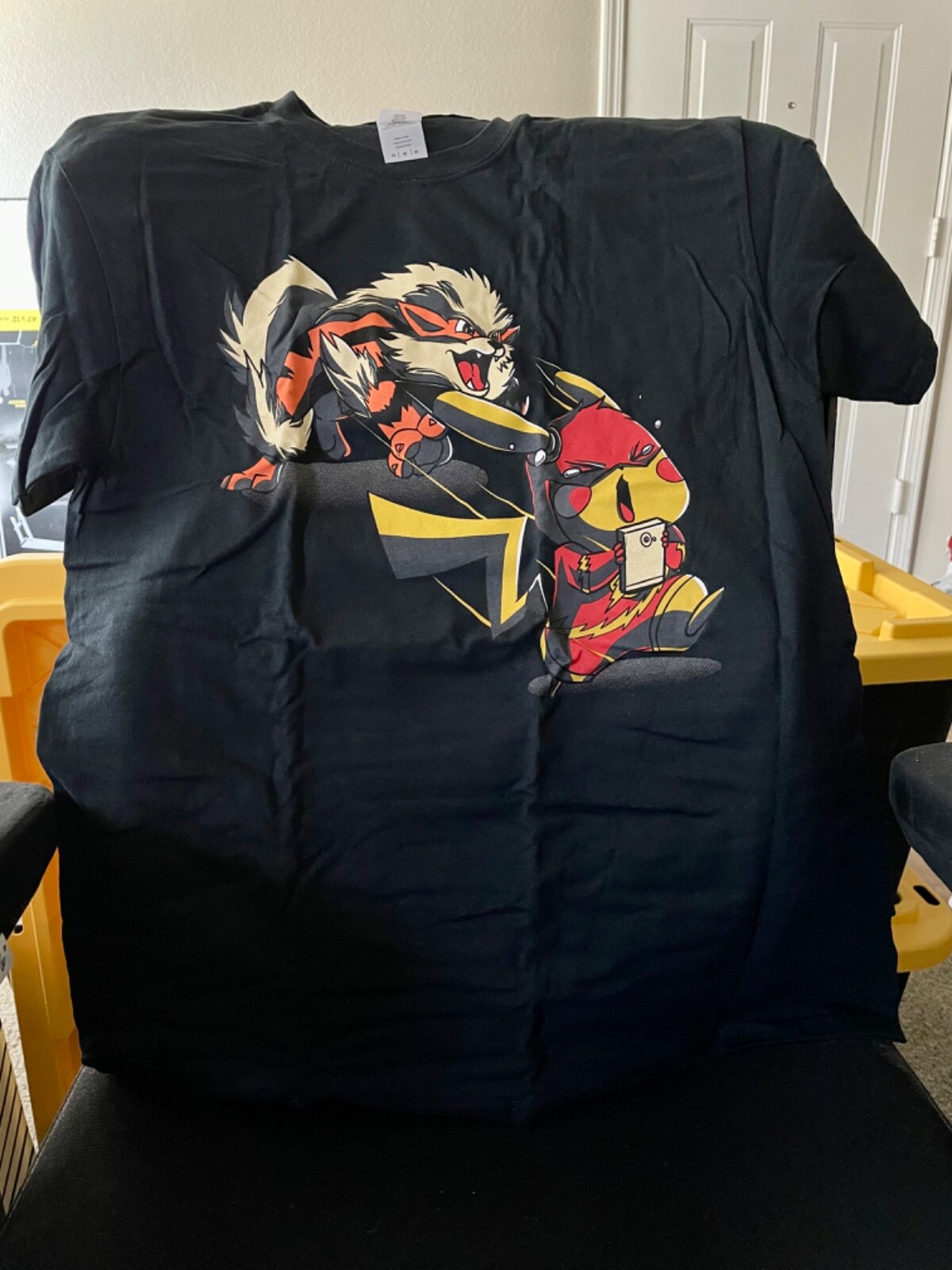 1UP Loot Subscription Box (August 2016) Tshirt, Sonic, Pokemon, Pikachu Arcanine