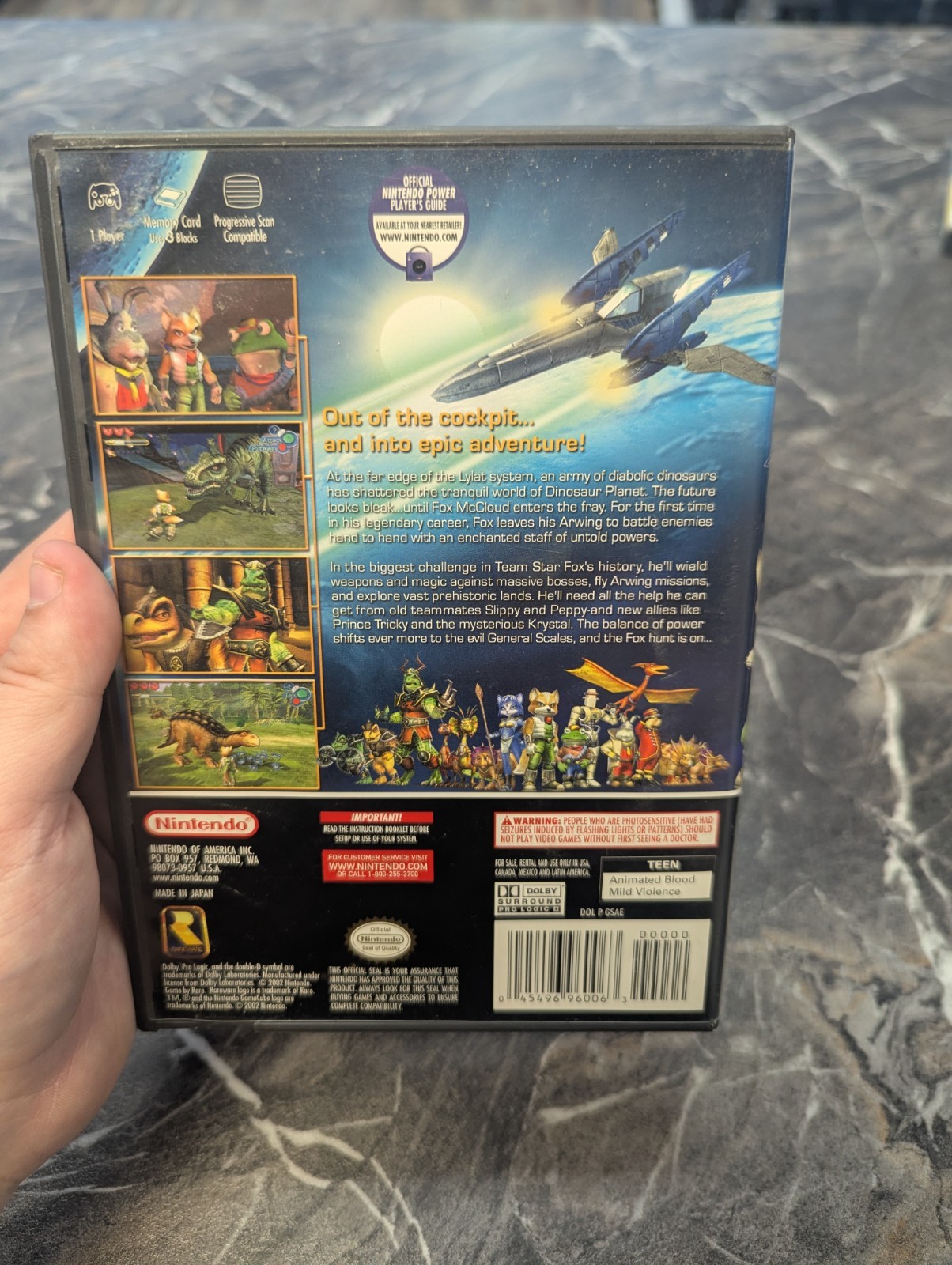 Star Fox Adventures Nintendo GameCube CIB Complete w/ Manual Black Label Tested
