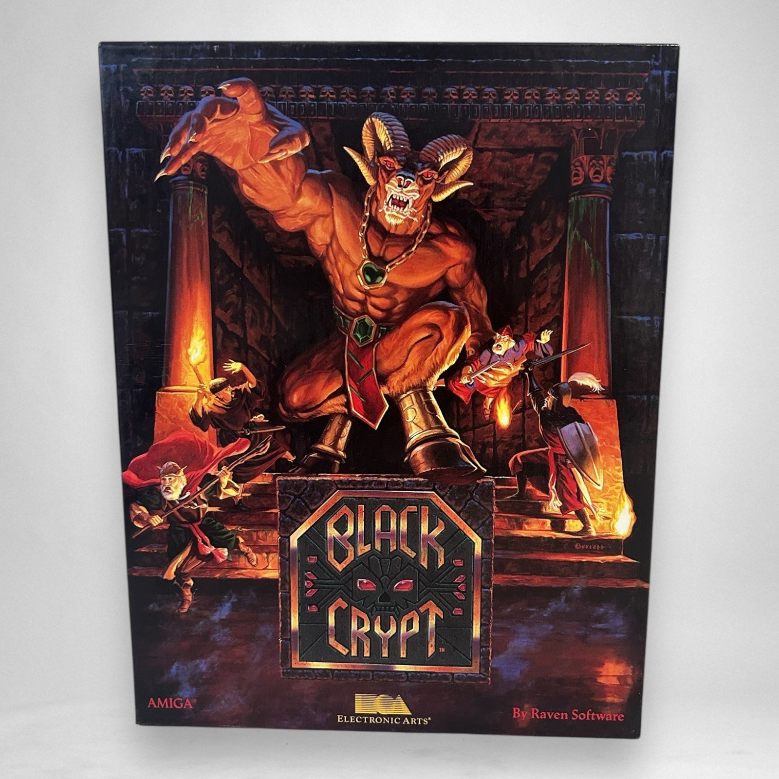 Black Crypt Commodore Amiga Big Box Game Complete CIB 3.5″ Floppy