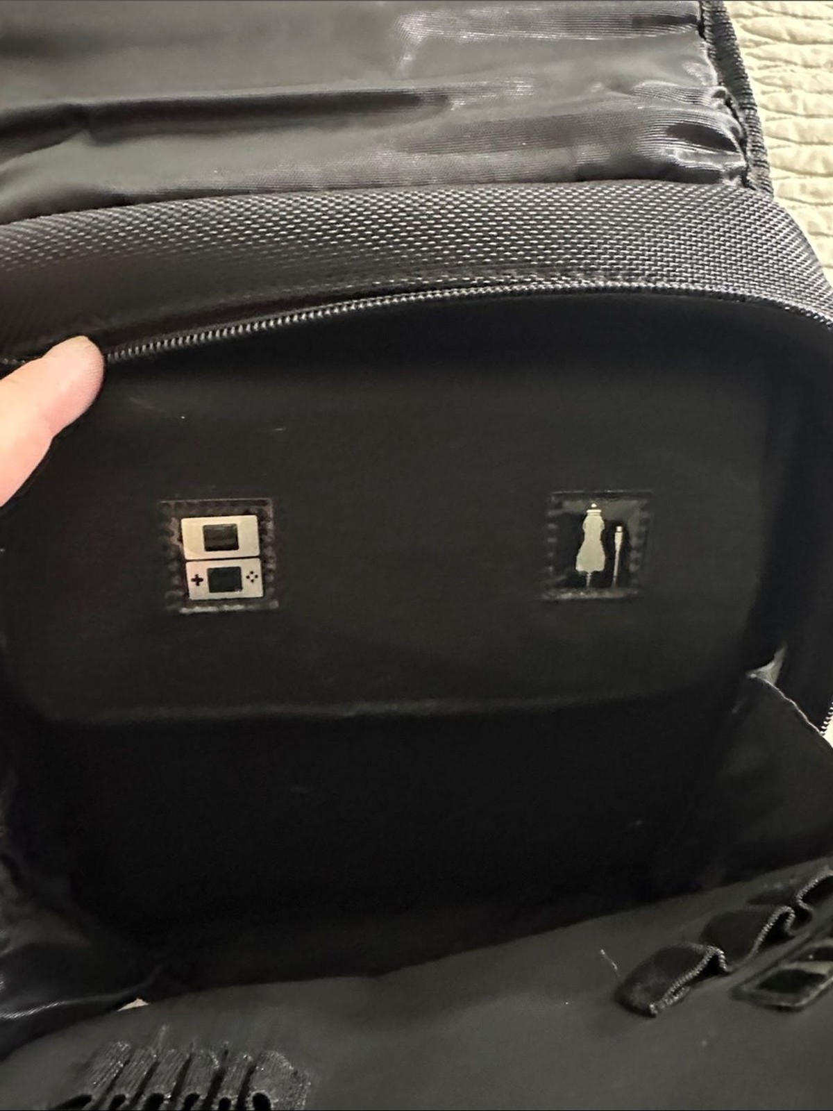 Nintendo Black 3DS Travel Elite Transporter Case with Handle No Strap Padded