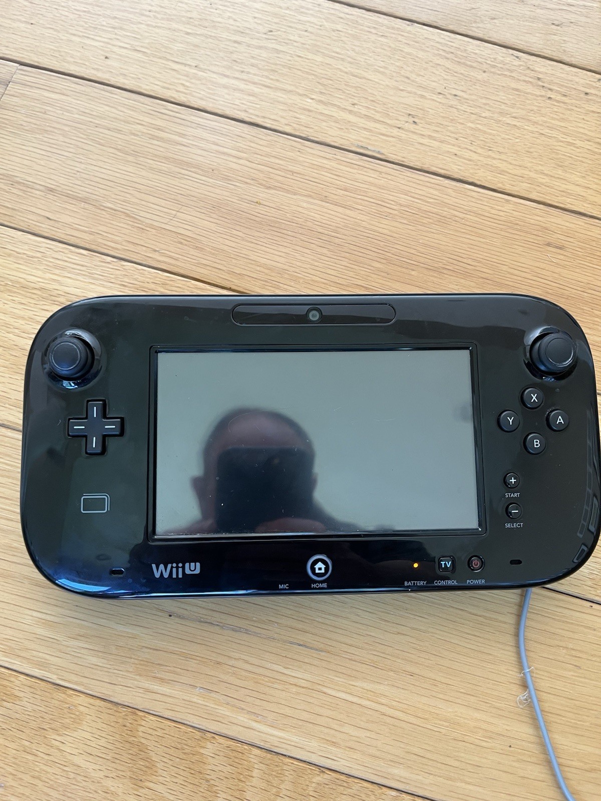 Broken Wii U Gamepad Controller Only – Black WUP-010 For Parts Or Repair