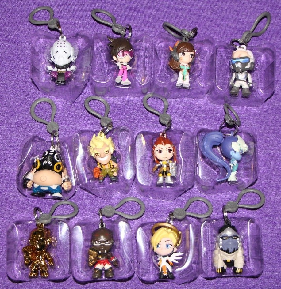 BLIZZARD BLIZZCON 2018 SERIES 2 OVERWATCH BACKPACK HANGER KEYCHAIN YOU PICK NEW