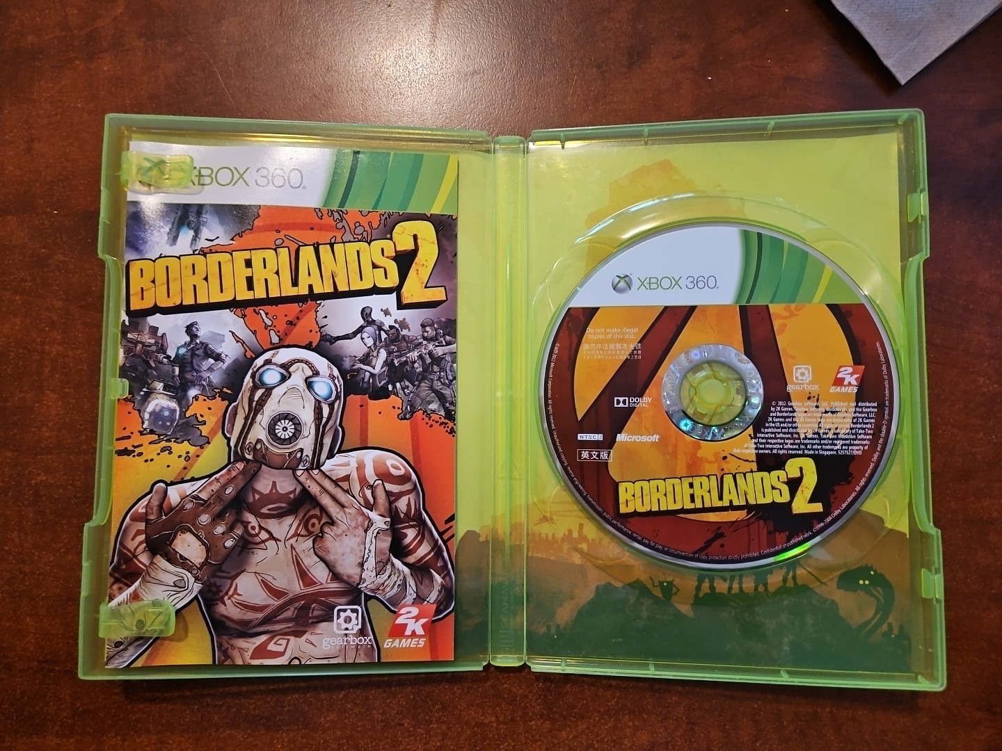 Borderlands 2 Xbox 360 HONG KONG ASIAN ASIA IMPORT **ENGLISH** USA SELLER (READ)