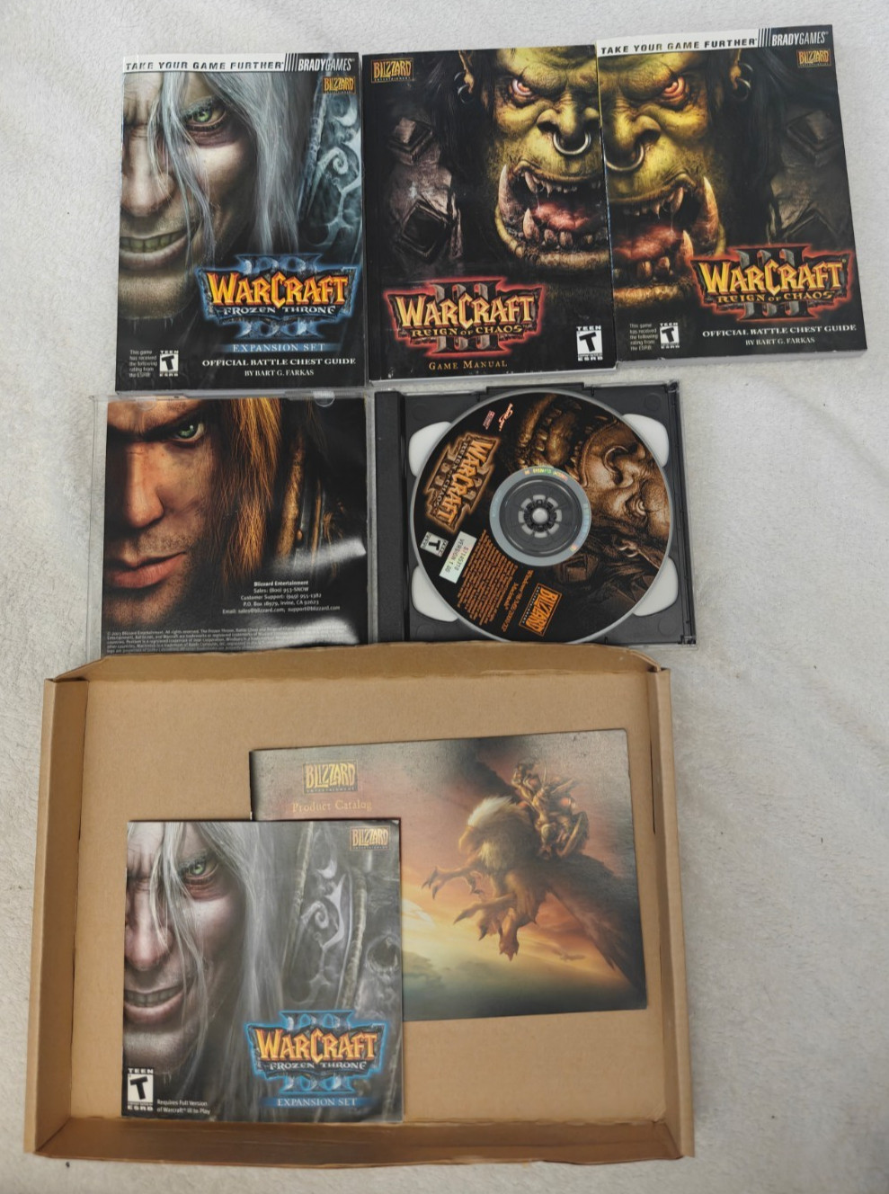 WarCraft III Battle Chest (PC, 2003) missing Frozen Throne disc