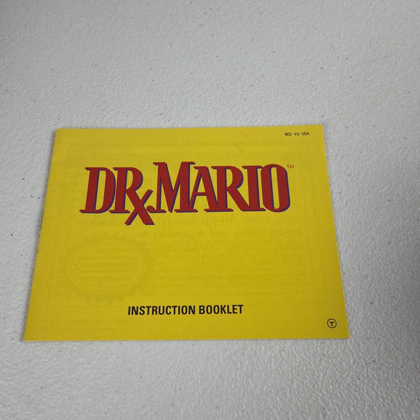Dr. Mario (Nintendo NES, 1990) With Manual Cart Only Tested