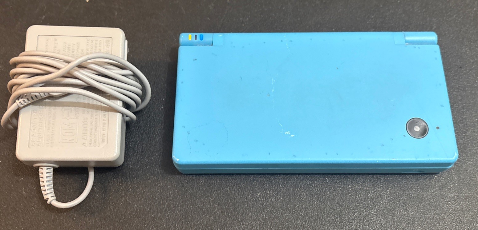 Nintendo DSi Light Blue Handheld Console W/Charger & Littlest Pet Shop 3