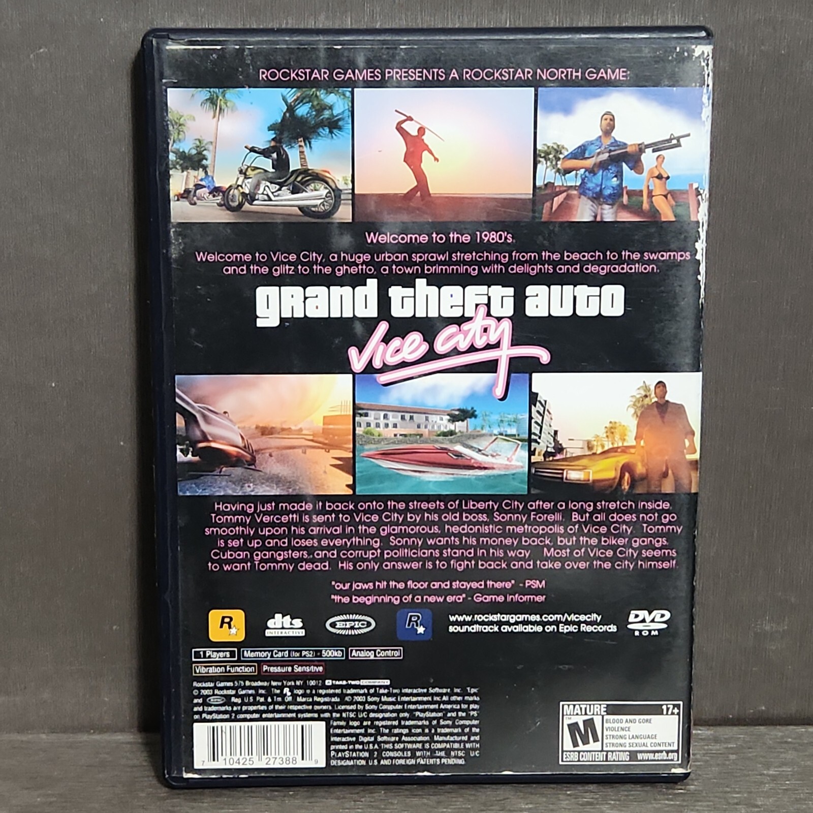 Grand Theft Auto GTA Vice City PlayStation 2 PS2 Greatest Hits