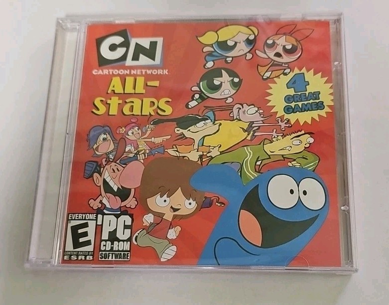 Cartoon Network All-Stars PC CD-Rom Game SEALED 4 Great Games Rated E