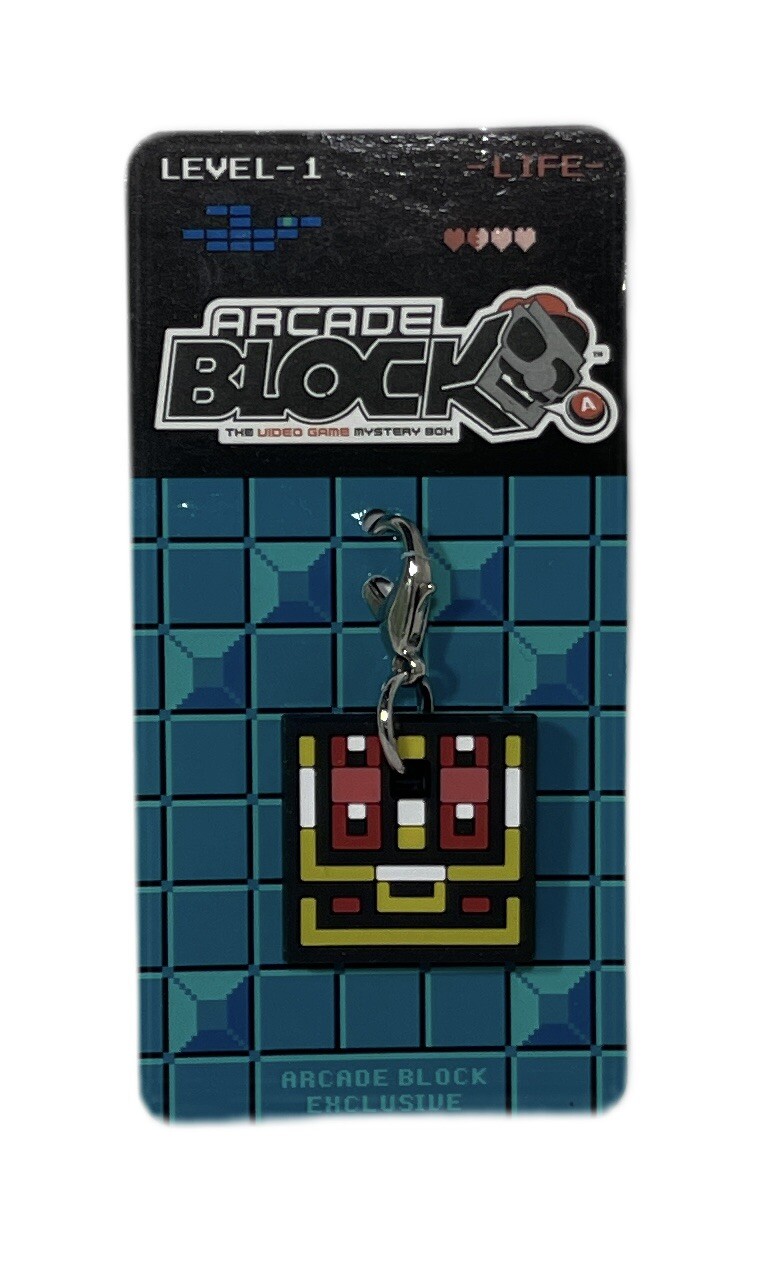 Arcade Block Exclusive 8 Bit Rubber 1″ Treasure Chest Zipper Pull Level Up