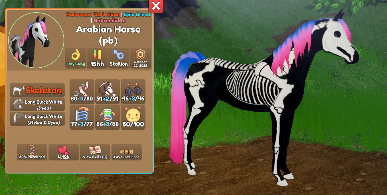 PB SKELETON ARABIAN SALE!! CHEAP PRICES 🔥| Wild horse islands | Roblox