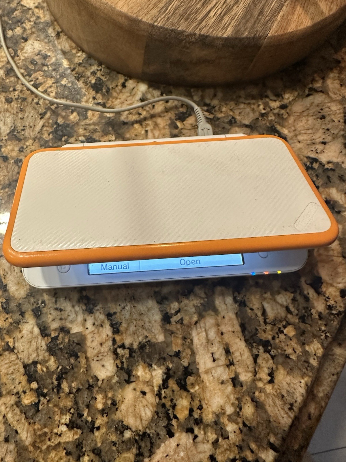 Nintendo 2DS XL Console White & Orange w/ Games (USA Seller) Tested