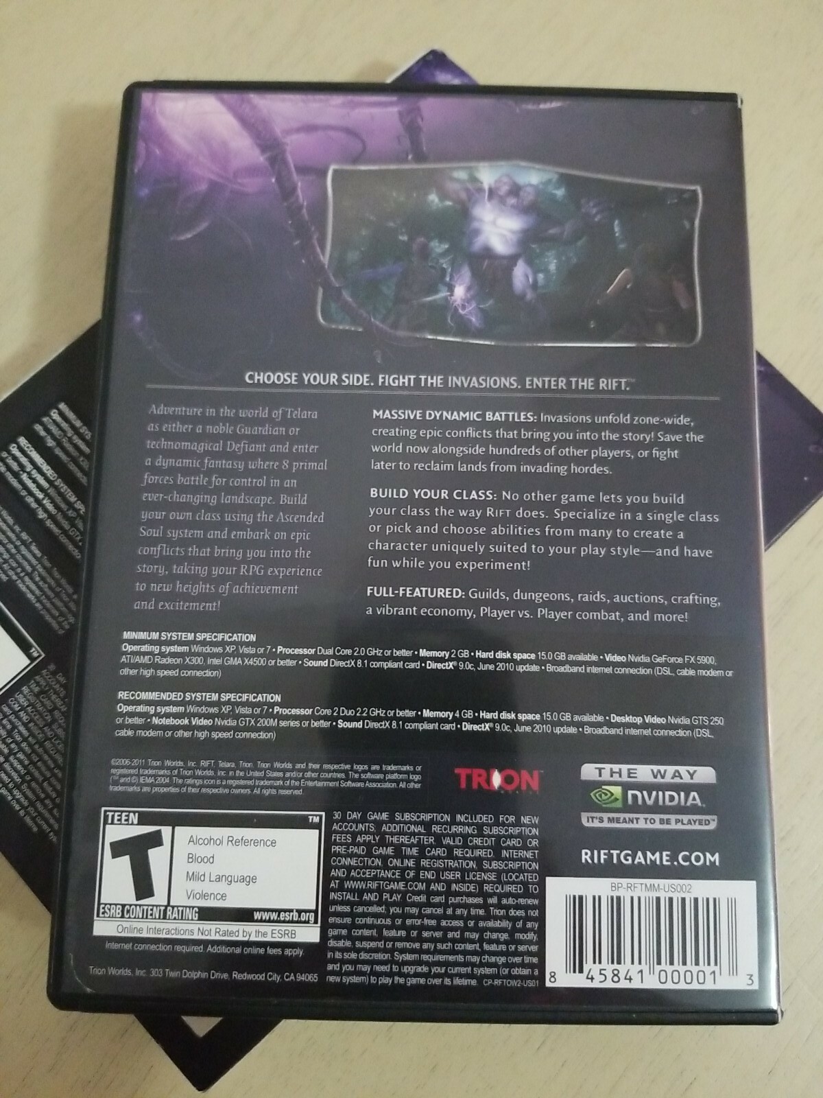 Rift (PC, 2011), Complete, TESTED, Poster