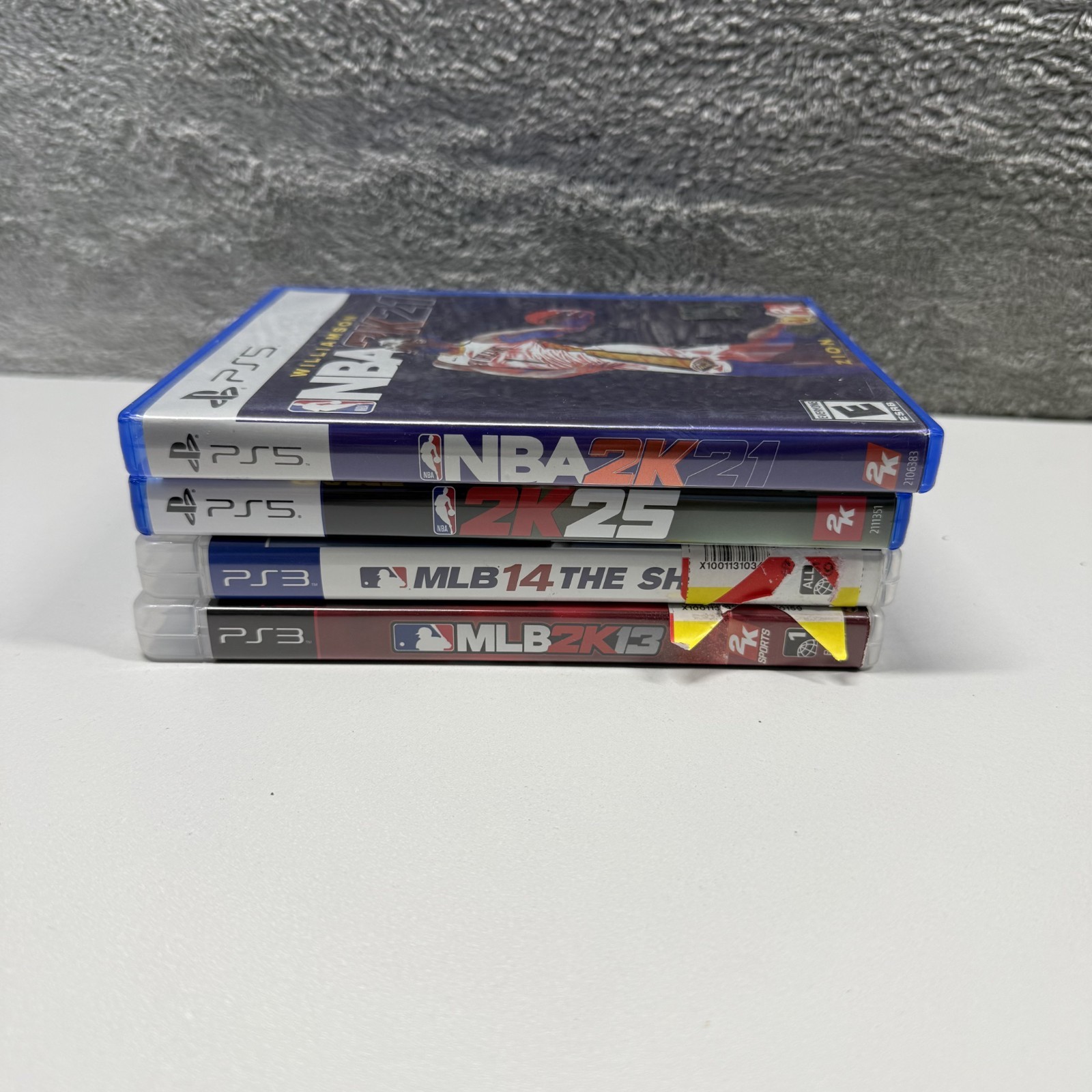PlayStation Mixed Video Game Lot PS3 PS5 Lot of 4 Games NBA 2K 21/25 MLB 2K 13