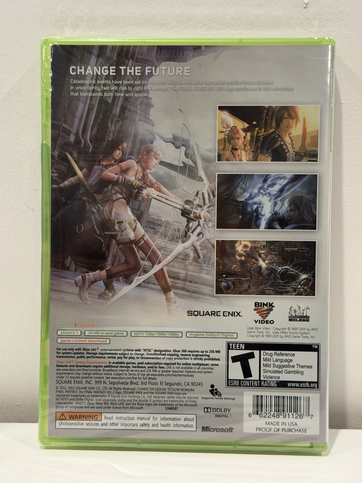 Final Fantasy XIII-2 ( Xbox 360 ) New/ Sealed – Walmart Edition