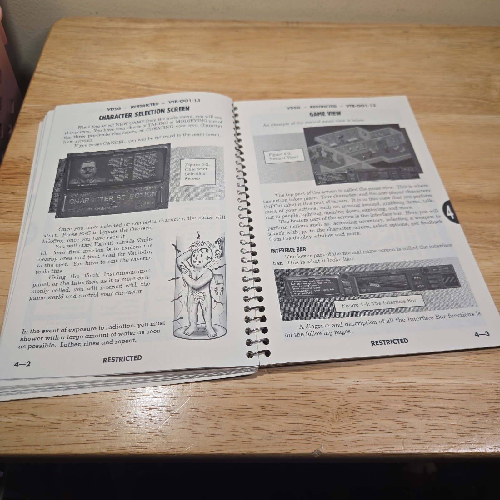 Fallout 1 PC game Orig Spiral Vault Dweller’s Survival Guide VDSG VTB-001-13