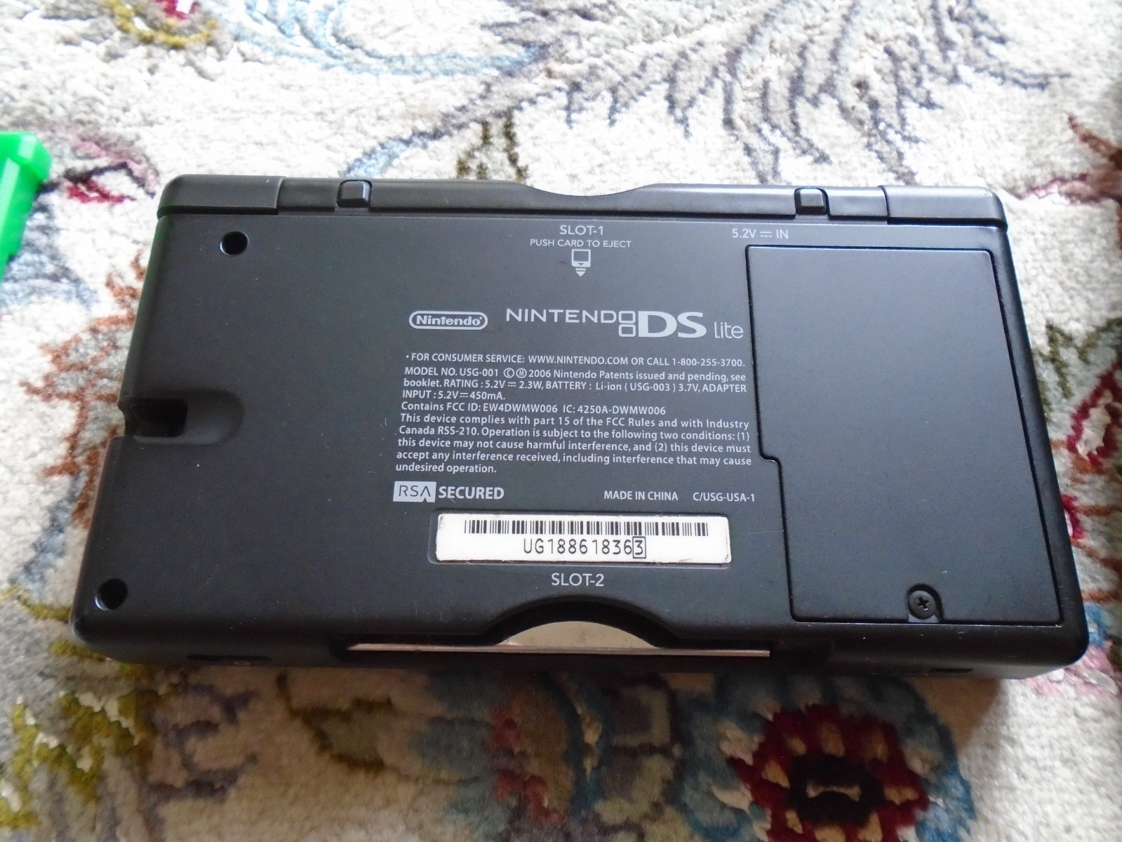 Nintendo DS Lite Blue/Black Console USG-001 w/ Pokémon games GBA USA SEE VIDEO!