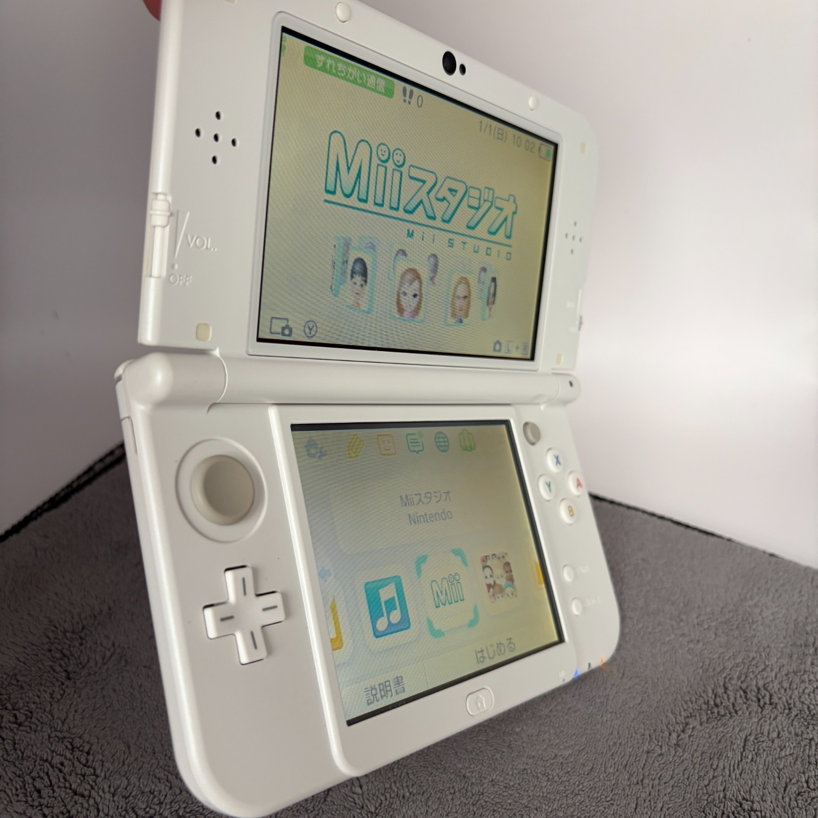 【Excellent5】Nintendo NEW 3DS LL XL Pearl White Mario Game Console From Japan