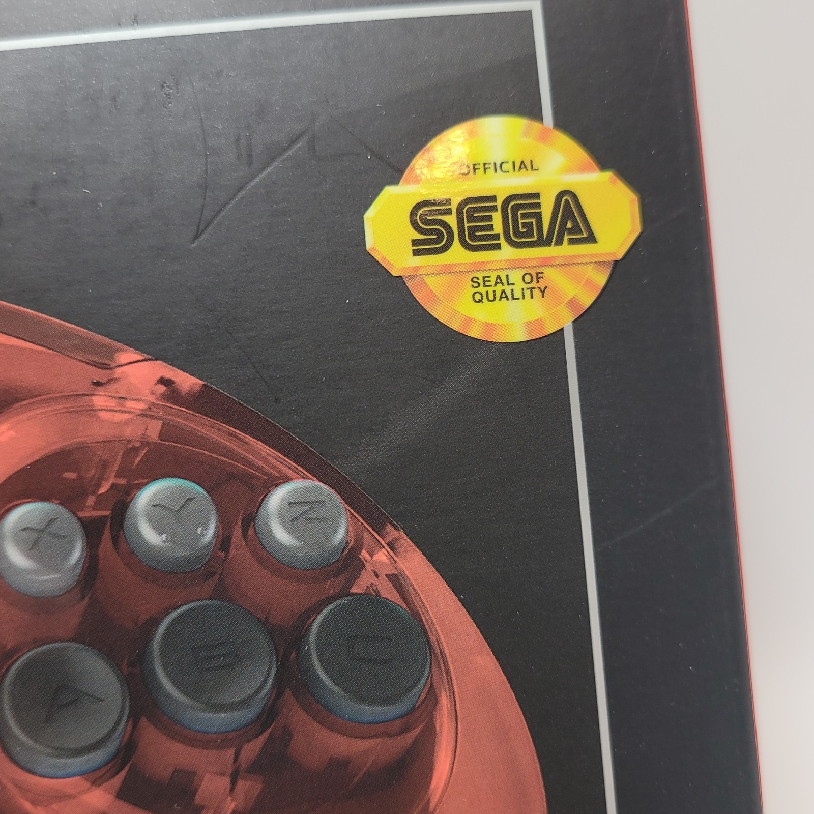 Retro-Bit Official Sega Genesis 6-Button Controller Pad for Sega Genesis – Red