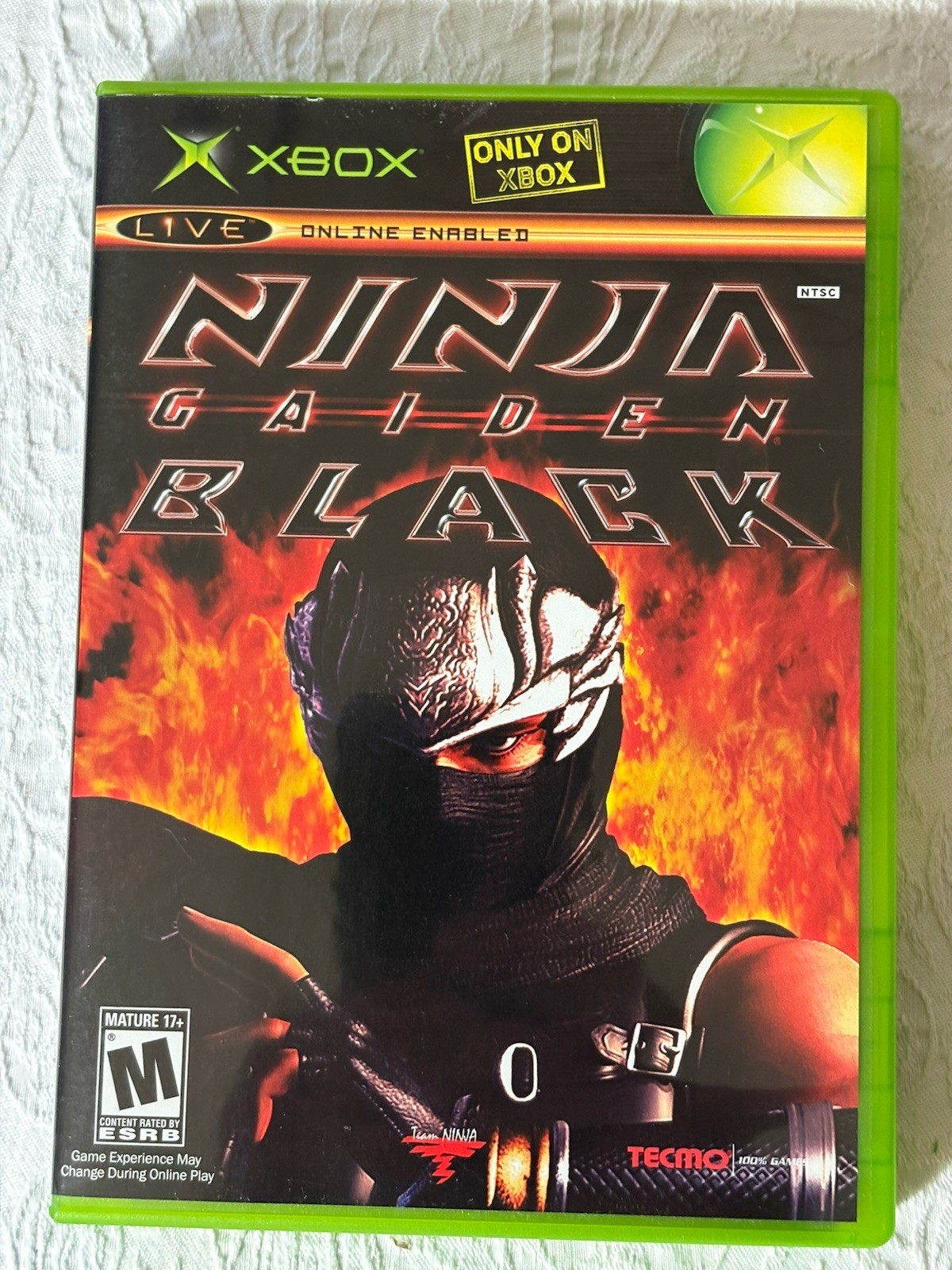 Ninja Gaiden Black Xbox -CIB w/ Reg Card! EXCELLENT, Super Clean Disc