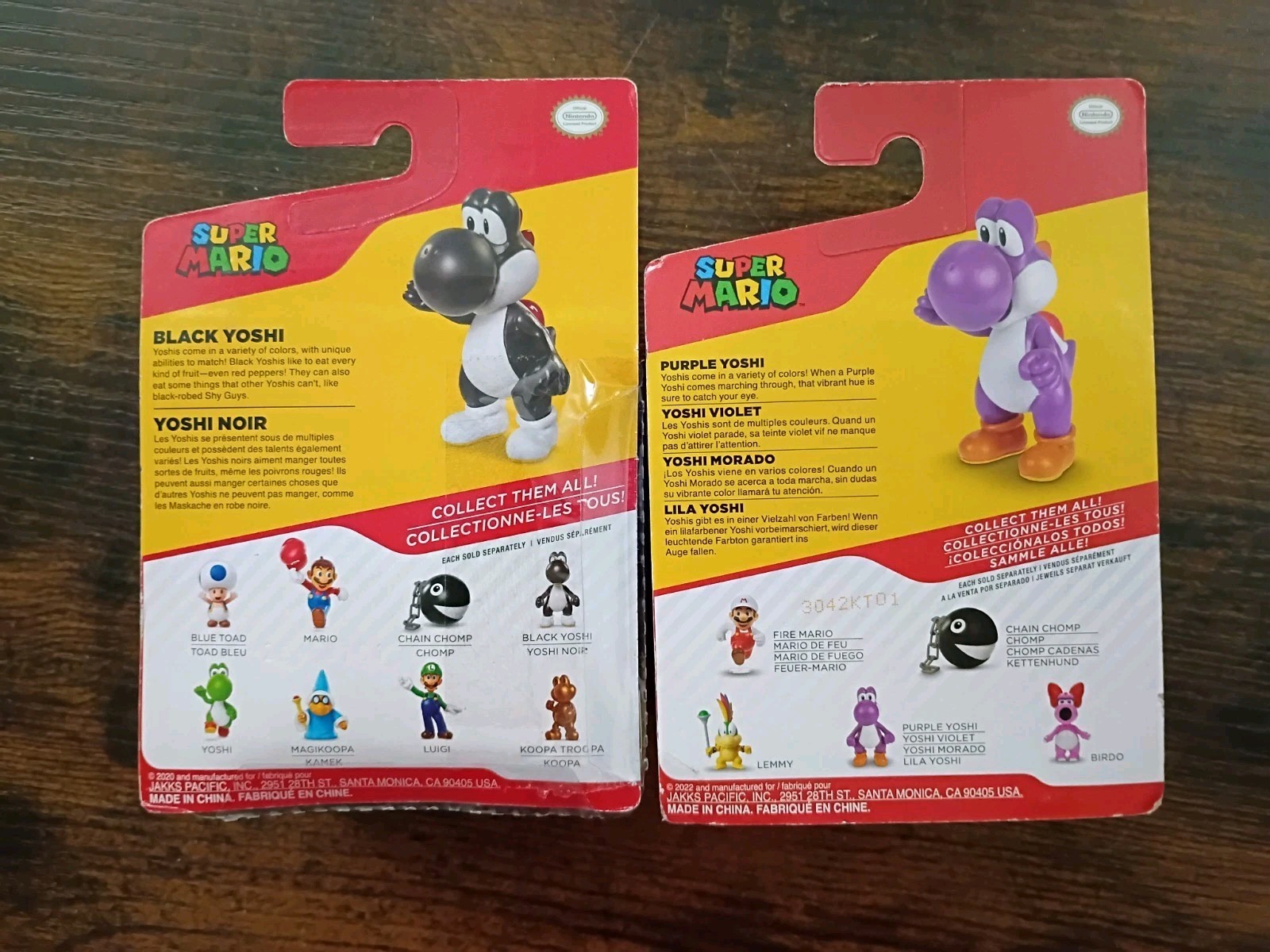 2.5″ YOSHI 7-PK Super Mario World of Nintendo Black Yellow Baby Blue Purple MORE