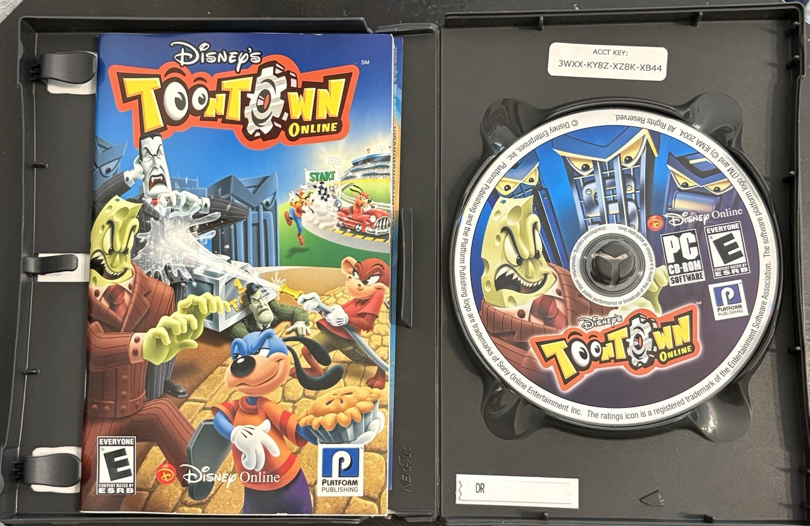 Disneys Toontown Online PC CD-ROM PC Game (Rare) With Manual