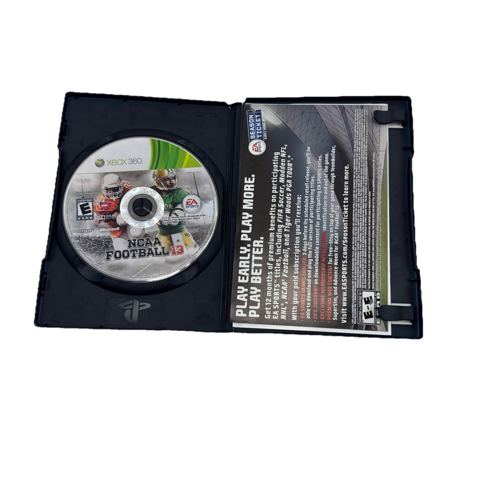 NCAA Football 13 Microsoft Xbox 360 2012 Complete W Paperwork Not Manual L@@K
