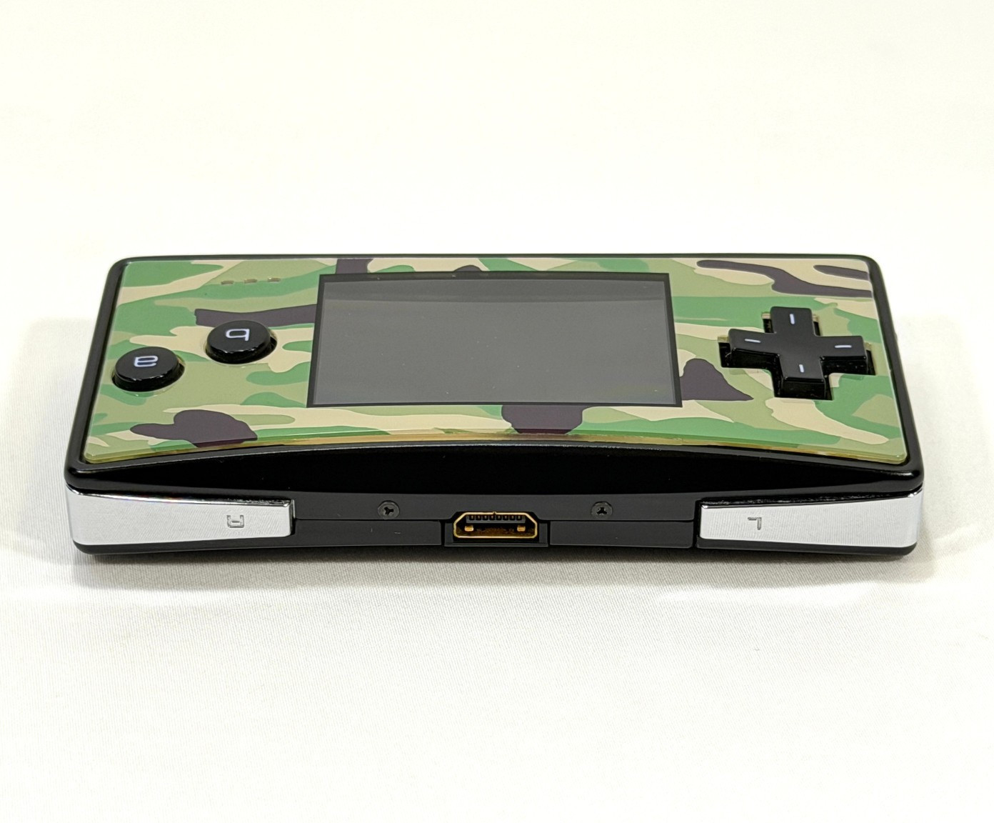 Nintendo Game Boy Micro OXY-001 Camouflage Faceplate w/ Case